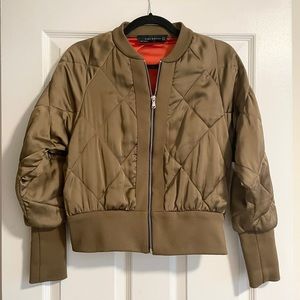 Zara Quilted Bomber Jacket